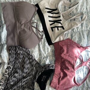 Nike Black and White Sports Bra for Ultimate Comfort